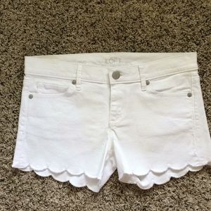 Super Cute Scalloped Hem Loft Shorts